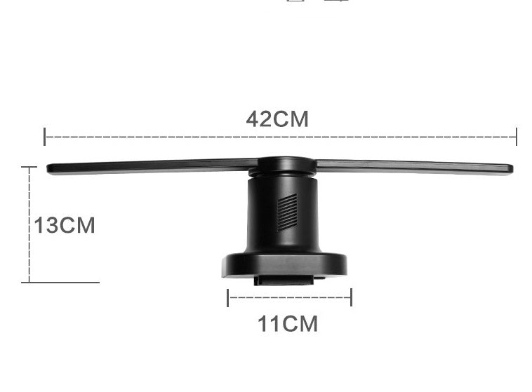 3D Holografik Projektör Hologram Oynatıcı Ekran Fanı Benzersiz Hologram Projektörü